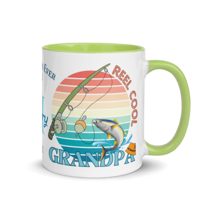 Personalized Coffee Mug 11oz | Reel Cool Grandpa Best Grandpa Ever