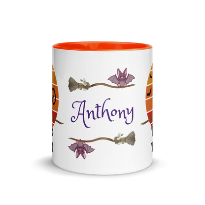 Add Your Name Coffee Mug 11oz | The Witch Cat's Trick or Treat Adventure
