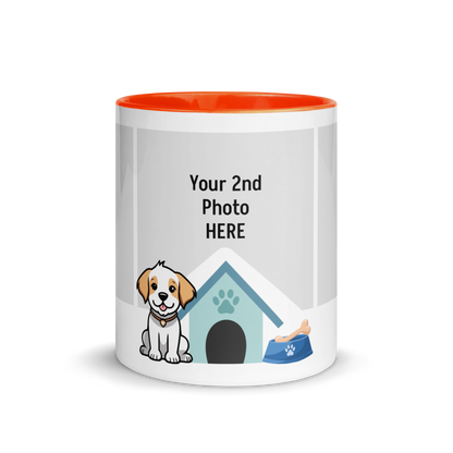 Personalized Coffee Mug 11oz | Add 3 Photo and 2 Name (Dog Themed)