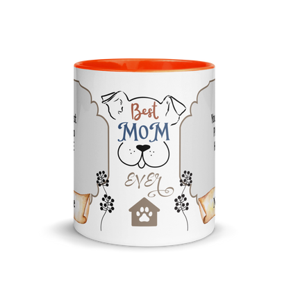 Personalized Coffee Mug 11oz | Add 2 Photos and Names, Best Dog Mom Ever