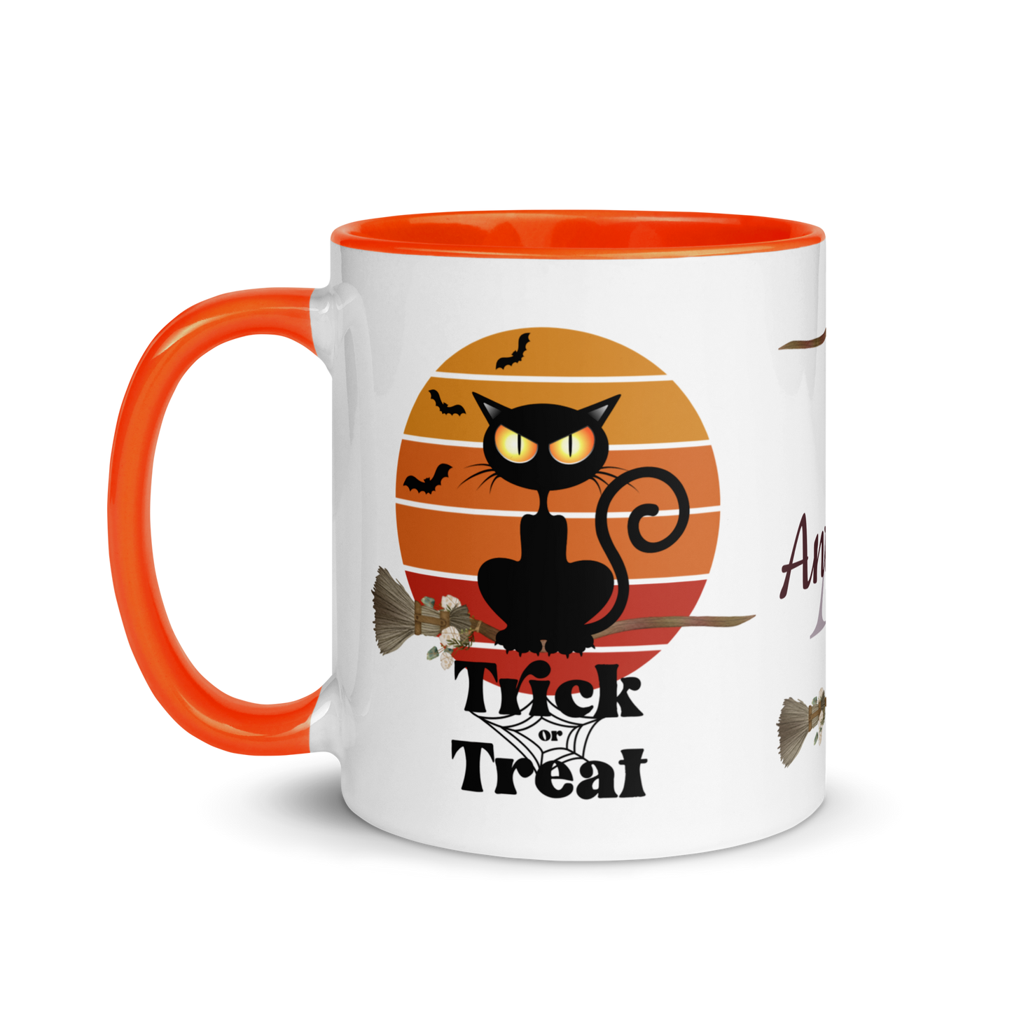 Personalized Coffee Mug 11oz | The Witch Cat's Trick or Treat Adventure