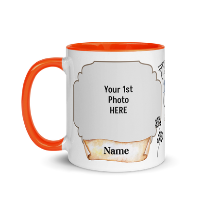 Personalized Coffee Mug 11oz | Add 2 Photos and Names, Best Dog Mom Ever