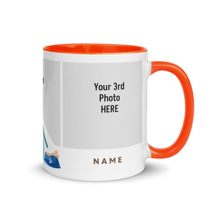 Personalized Coffee Mug 11oz | Add 3 Photo and 2 Name (Dog Themed)