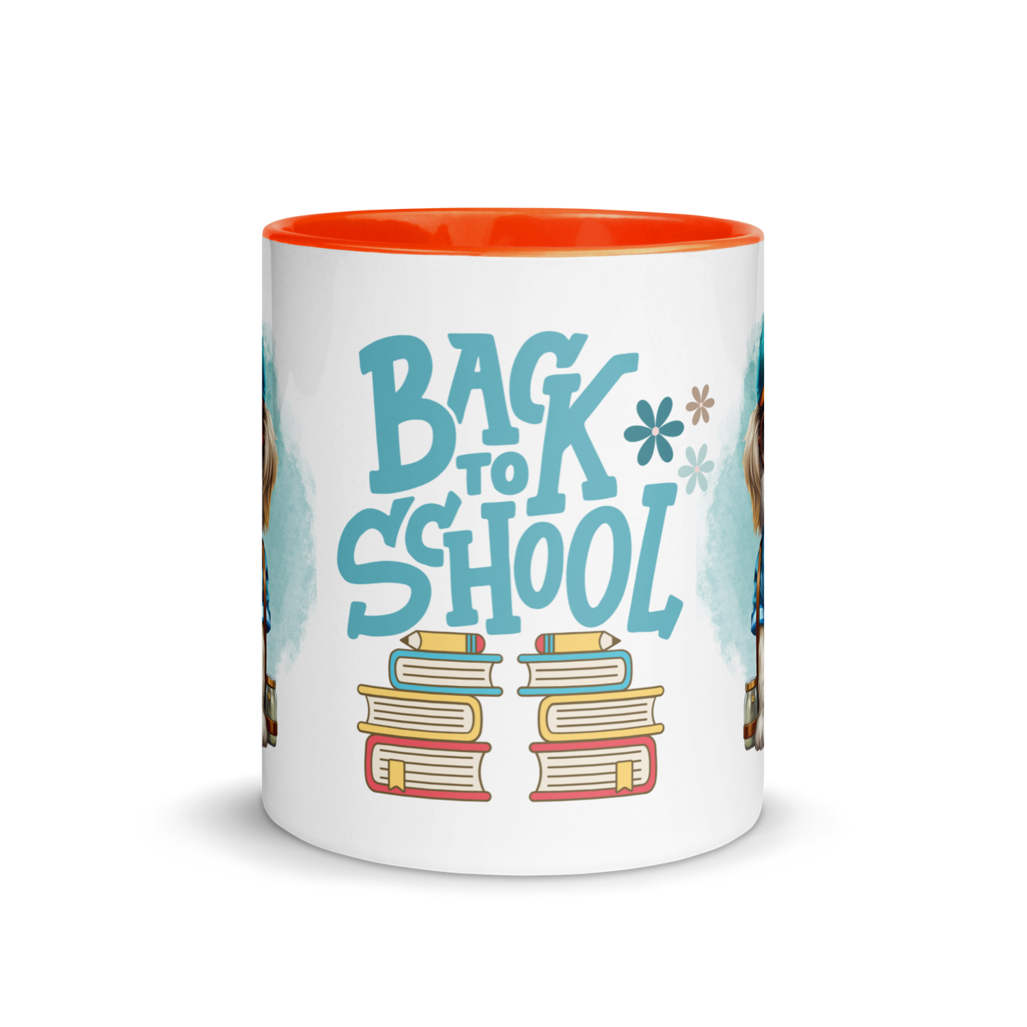 Accent Coffee Mug 11oz | Back To School Adorable Dog Wearing Backpack