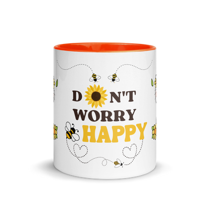 Accent Coffee Mug 11oz | Don't Worry BEE Happy