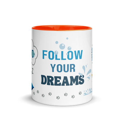 Accent Coffee Mug 11oz | Dream Big, Follow Your Dreams, A Dream Comes True