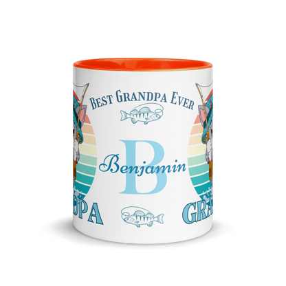 Personalized Coffee Mug 11oz | Reel Cool Grandpa Best Grandpa Ever Cat Themed