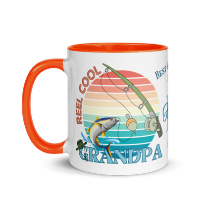Personalized Coffee Mug 11oz | Reel Cool Grandpa Best Grandpa Ever