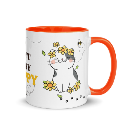 Accent Coffee Mug 11oz | Don't Worry BEE Happy