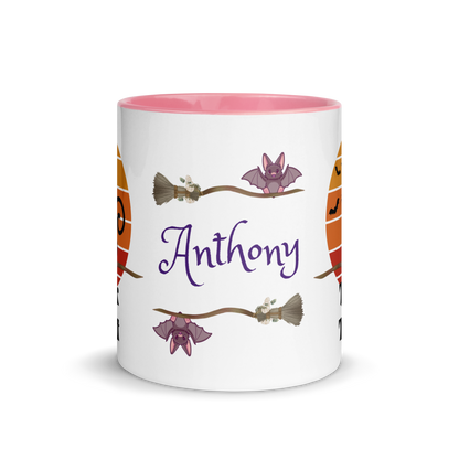 Add Your Name Coffee Mug 11oz | The Witch Cat's Trick or Treat Adventure