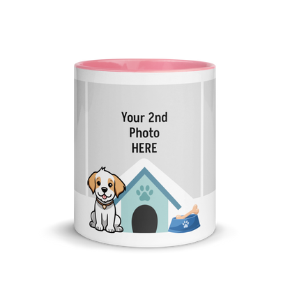 Personalized Coffee Mug 11oz | Add 3 Photo and 2 Name (Dog Themed)