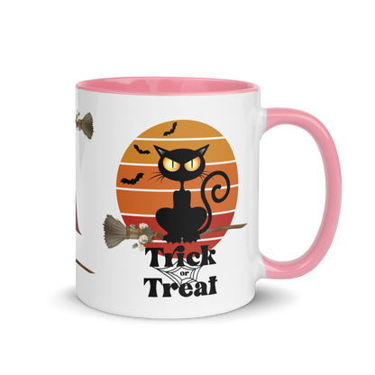 Monogramed Coffee Mug 11oz | The Witch Cat's Trick or Treat Adventure