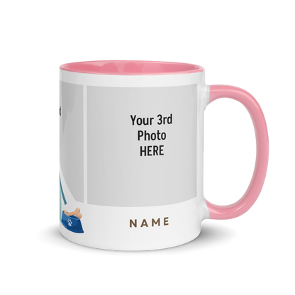 Personalized Coffee Mug 11oz | Add 3 Photo and 2 Name (Dog Themed)