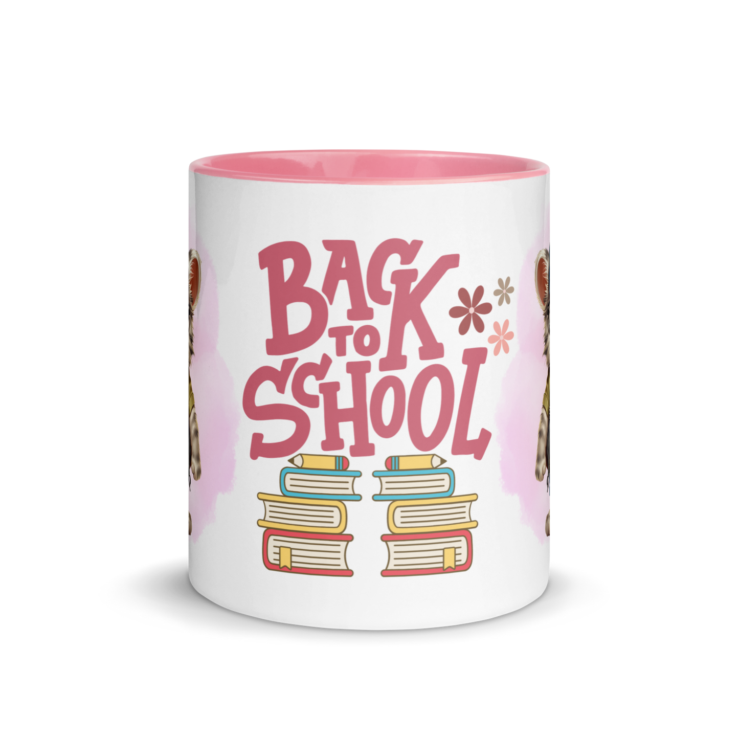 Accent Coffee Mug 11oz | Back To School Adorable Cat Wearing Backpack