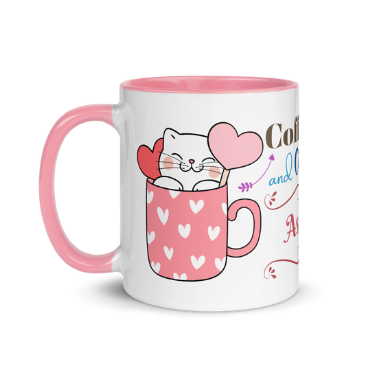 Add Your Name Coffee Mug 11oz | Adorable Coffee and Cats