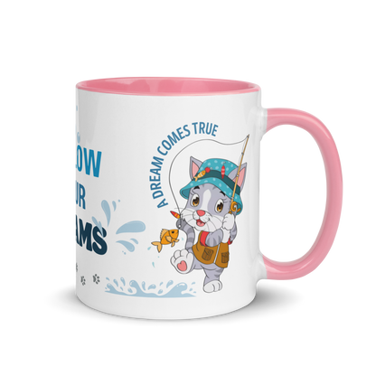 Accent Coffee Mug 11oz | Dream Big, Follow Your Dreams, A Dream Comes True