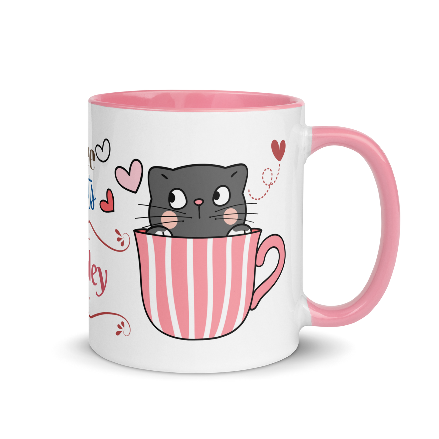 Add Your Name Coffee Mug 11oz | Adorable Coffee and Cats