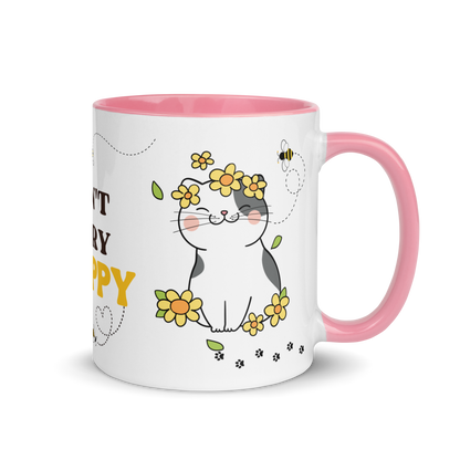 Accent Coffee Mug 11oz | Don't Worry BEE Happy