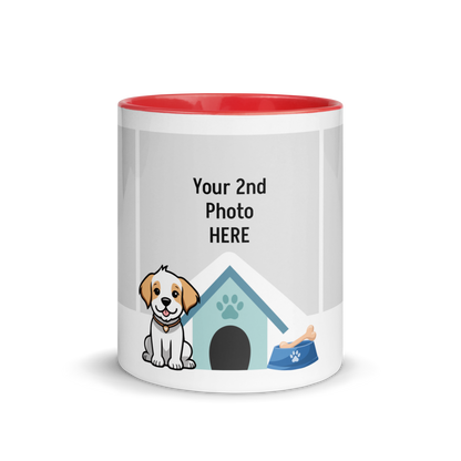 Personalized Coffee Mug 11oz | Add 3 Photo and 2 Name (Dog Themed)