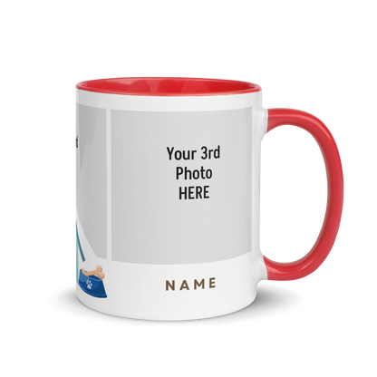 Personalized Coffee Mug 11oz | Add 3 Photo and 2 Name (Dog Themed)