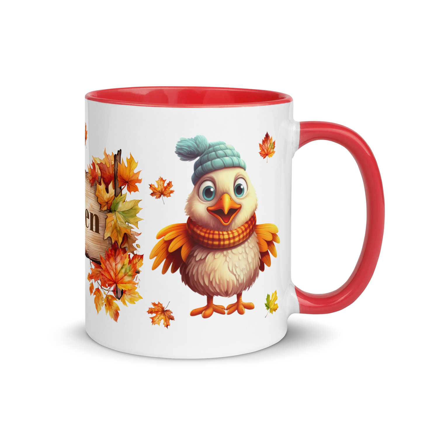 Personalized 11oz Ceramic Mug |  Autumn Fall Animal - Chicken
