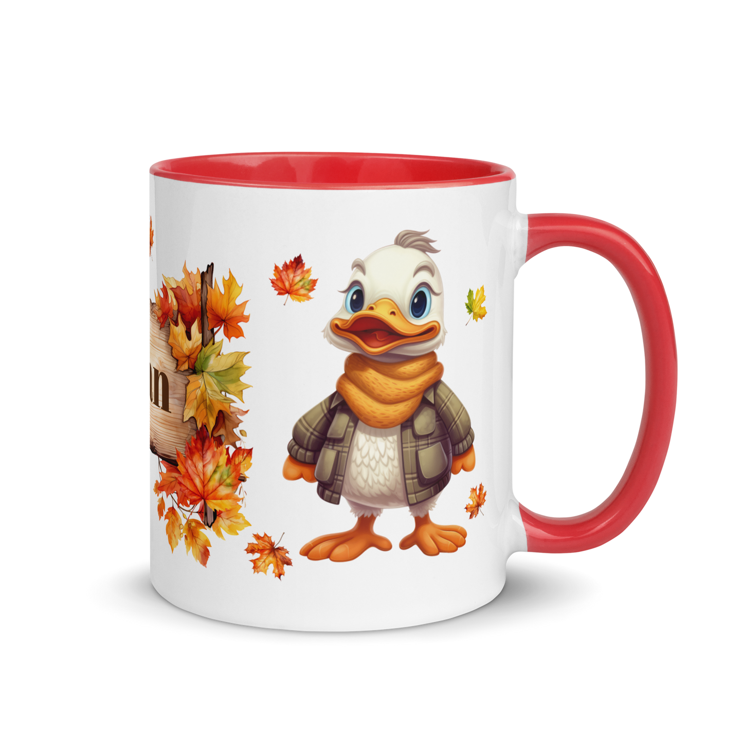 Personalized 11oz Ceramic Mug |  Autumn Fall Animal - Duck