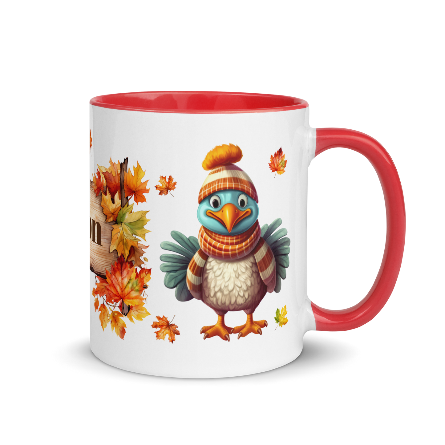 Personalized 11oz Ceramic Mug |  Autumn Fall Animal - Turkey