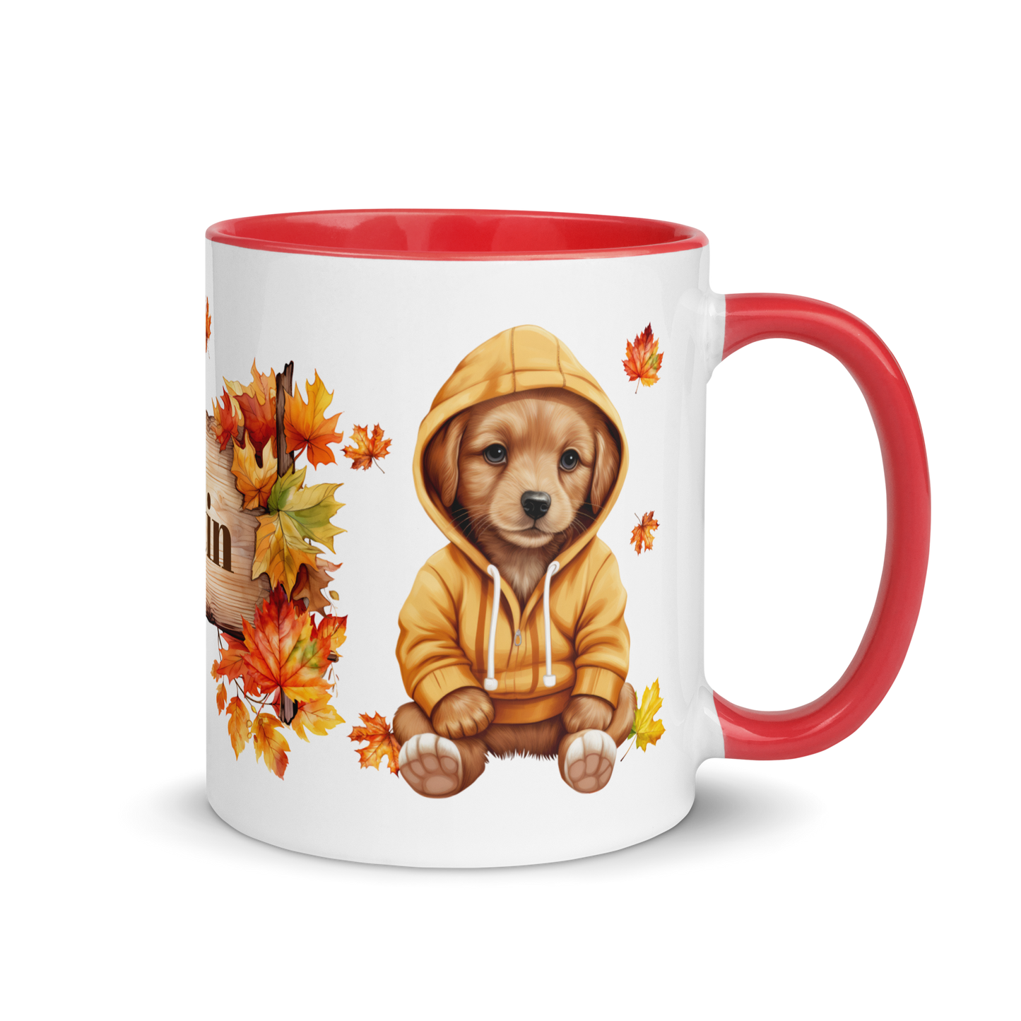 Personalized 11oz Ceramic Mug |  Autumn Fall Animal - Dog