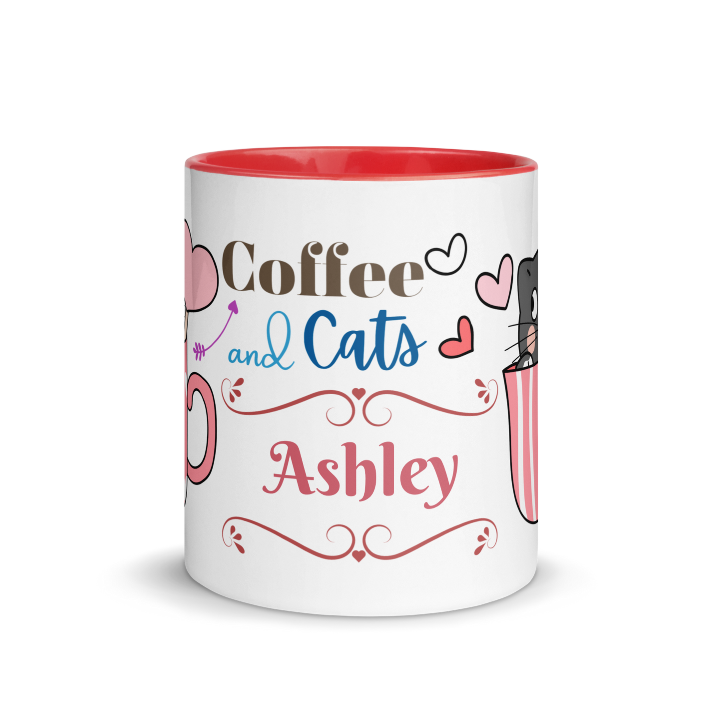 Add Your Name Coffee Mug 11oz | Adorable Coffee and Cats