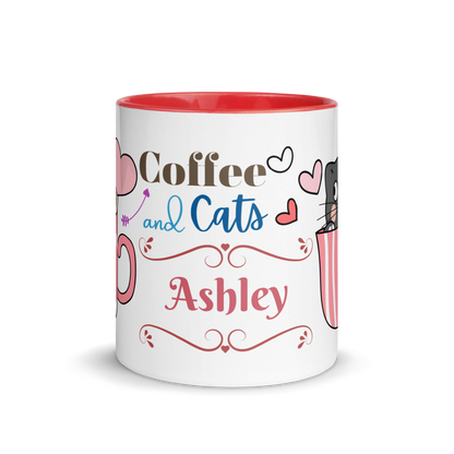 Personalized Coffee Mug 11oz | Adorable Coffee and Cats