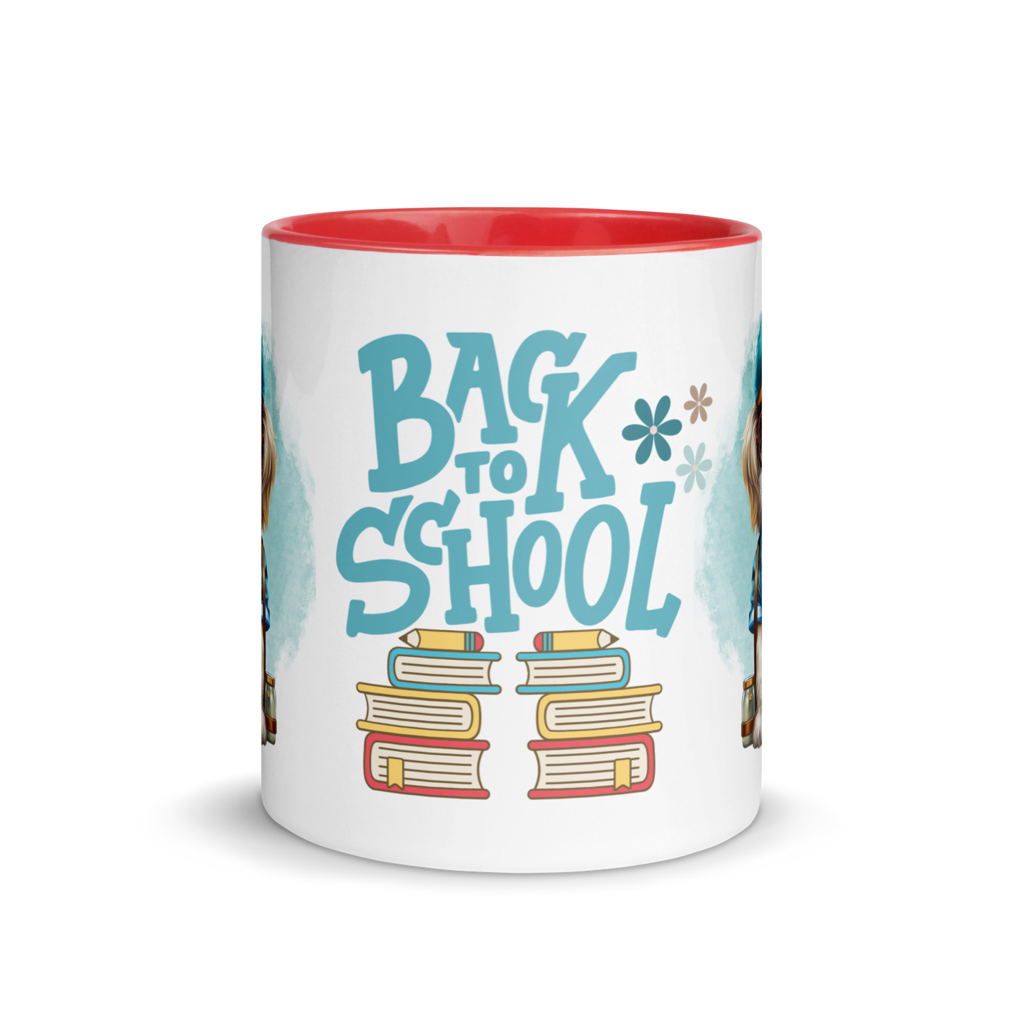 Accent Coffee Mug 11oz | Back To School Adorable Dog Wearing Backpack