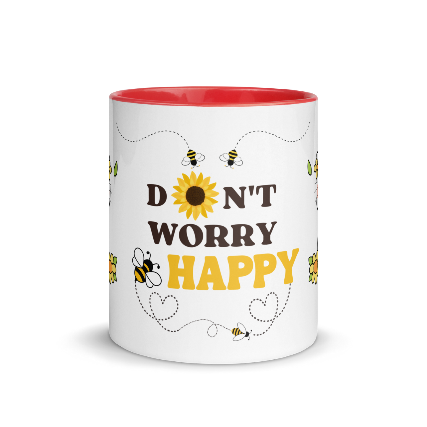 Accent Coffee Mug 11oz | Don't Worry BEE Happy