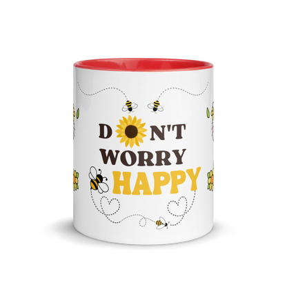 Accent Coffee Mug 11oz | Don't Worry BEE Happy