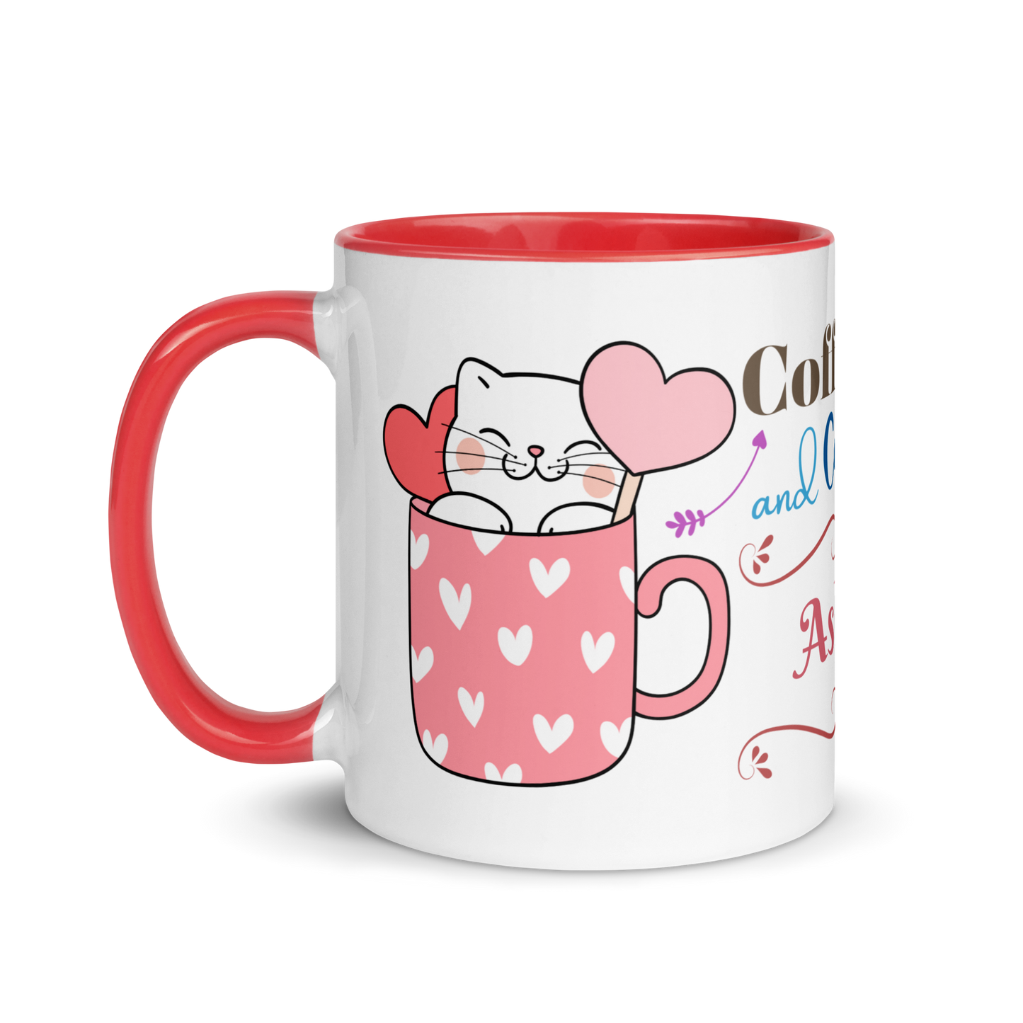 Add Your Name Coffee Mug 11oz | Adorable Coffee and Cats