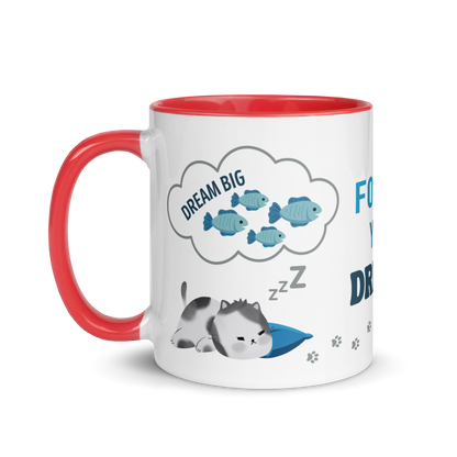 Accent Coffee Mug 11oz | Dream Big, Follow Your Dreams, A Dream Comes True