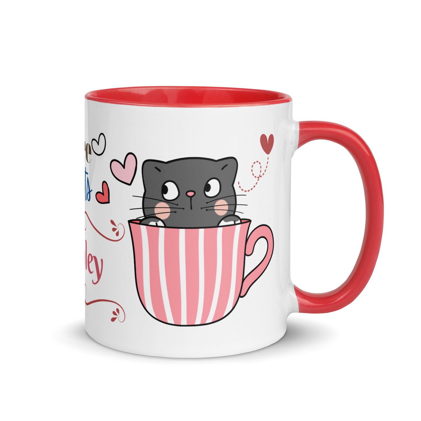 Add Your Name Coffee Mug 11oz | Adorable Coffee and Cats