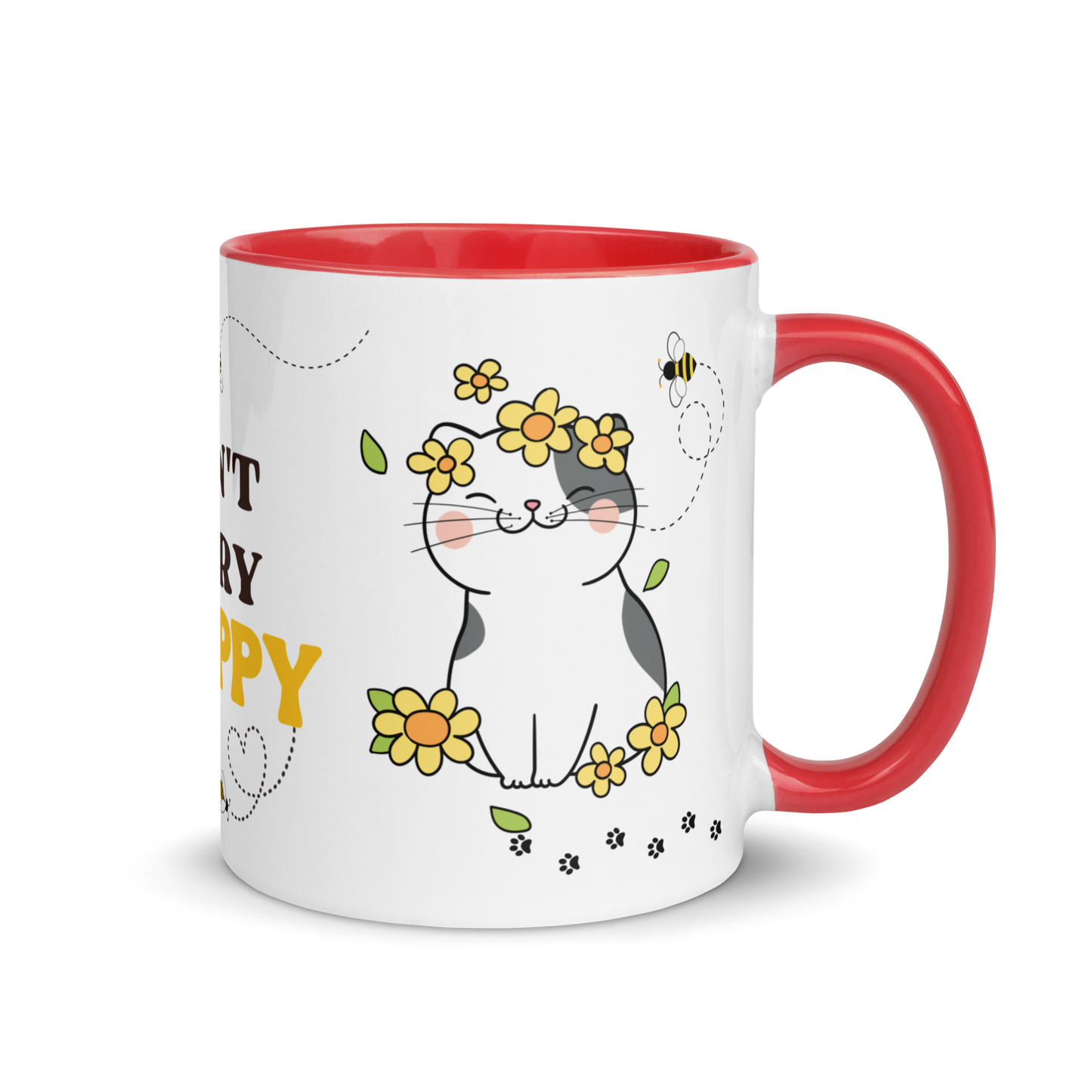 Accent Coffee Mug 11oz | Don't Worry BEE Happy