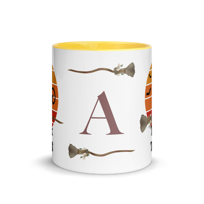Monogramed Coffee Mug 11oz | The Witch Cat's Trick or Treat Adventure