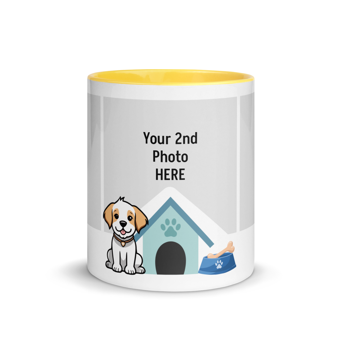 Personalized Coffee Mug 11oz | Add 3 Photo and 2 Name (Dog Themed)