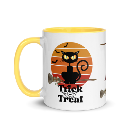 Monogramed Coffee Mug 11oz | The Witch Cat's Trick or Treat Adventure