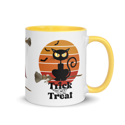 Monogramed Coffee Mug 11oz | The Witch Cat's Trick or Treat Adventure