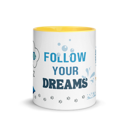 Accent Coffee Mug 11oz | Dream Big, Follow Your Dreams, A Dream Comes True