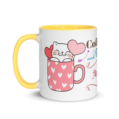 Add Your Name Coffee Mug 11oz | Adorable Coffee and Cats