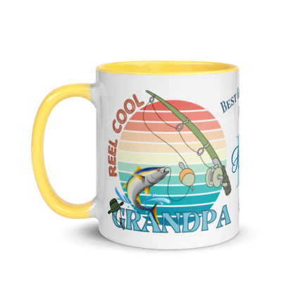 Personalized Coffee Mug 11oz | Reel Cool Grandpa Best Grandpa Ever