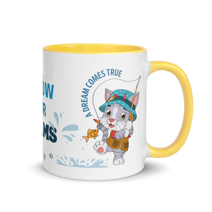 Accent Coffee Mug 11oz | Dream Big, Follow Your Dreams, A Dream Comes True