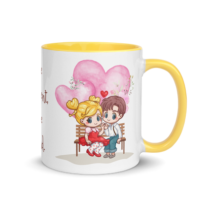 Accent Coffee Mug 11oz | Love is Patient Love is Kind | Love Themed