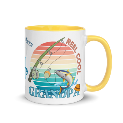 Personalized Coffee Mug 11oz | Reel Cool Grandpa Best Grandpa Ever