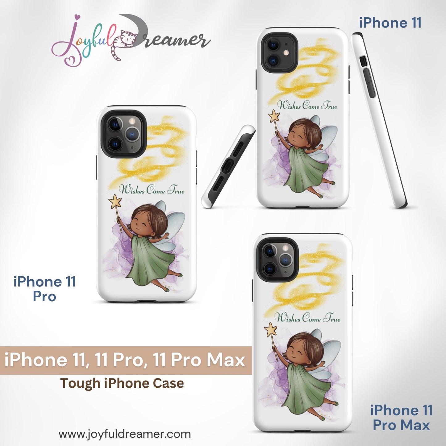 Tough case for iPhone 11, 12, 13, 14, 15, 16 Variations | Wishes Come True - Green Fairy