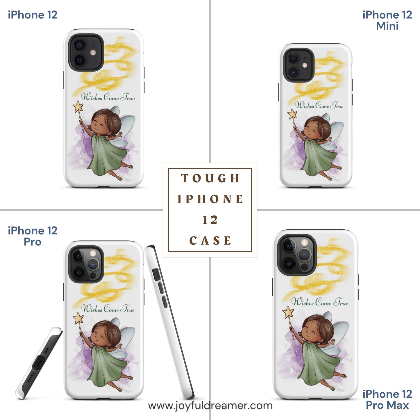 Tough case for iPhone 11, 12, 13, 14, 15, 16 Variations | Wishes Come True - Green Fairy