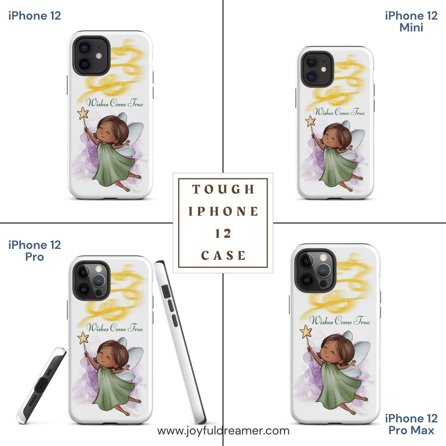 Tough case for iPhone 11, 12, 13, 14, 15 Variations | Wishes Come True - Green Fairy